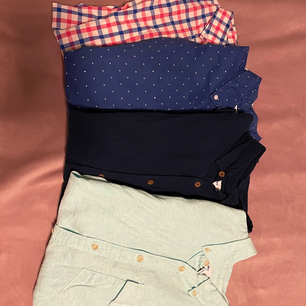 Old Navy Casual Short Sleeve Button Shirt Bundle